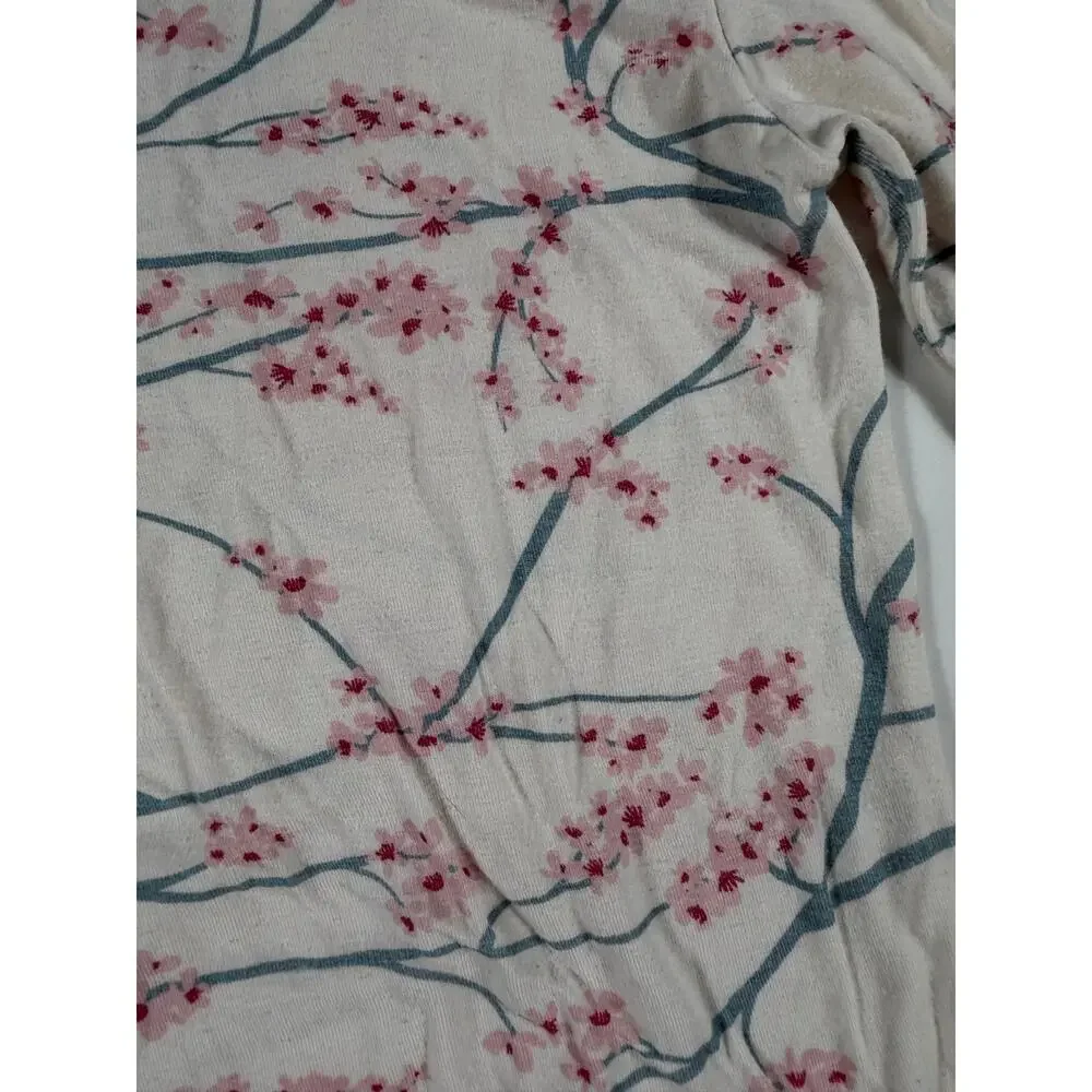 Kickee Pants Cherry Blossom Bamboo Long Sleeve Pajamas size 3